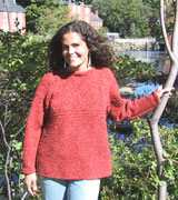Harrisville Designs Touch of Aran Pullover Knit Pattern (P714)